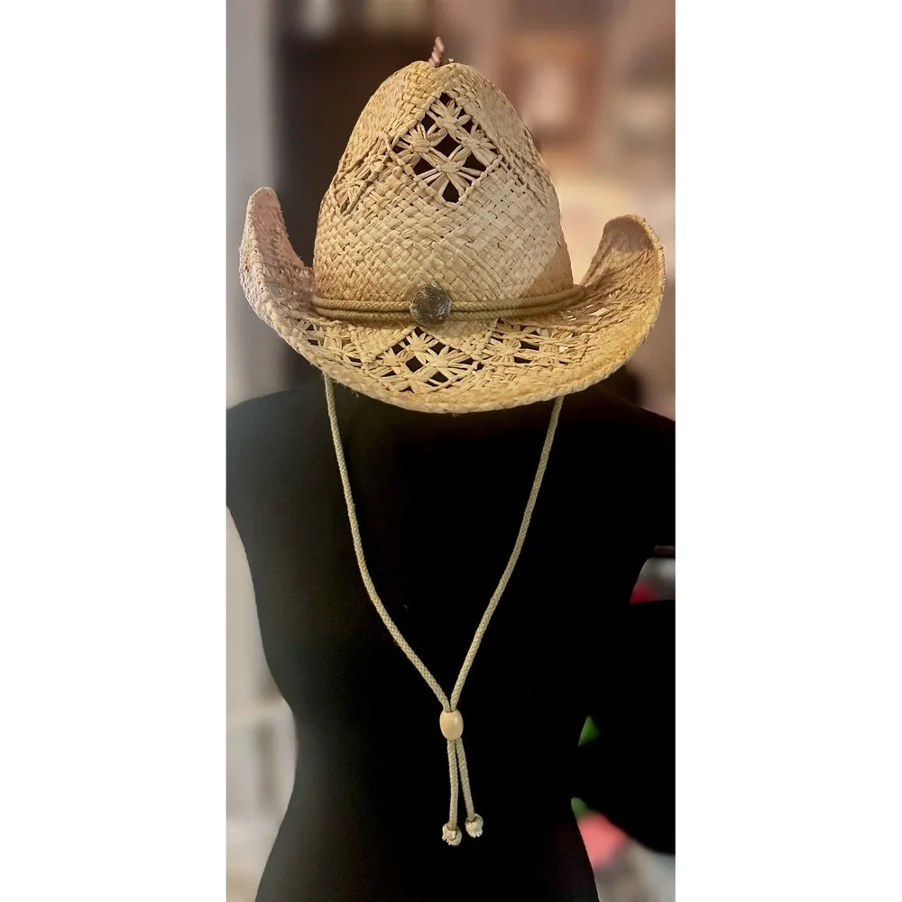 Straw Western Cowboy Hat Kenny K.